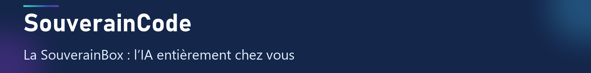 SouverainCode — La SouverainBox : l’IA entièrement chez vous